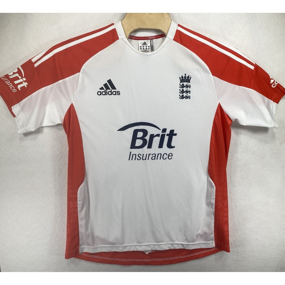 England National Team Adidas Climacool Cricket Jersey Used Size XL C87